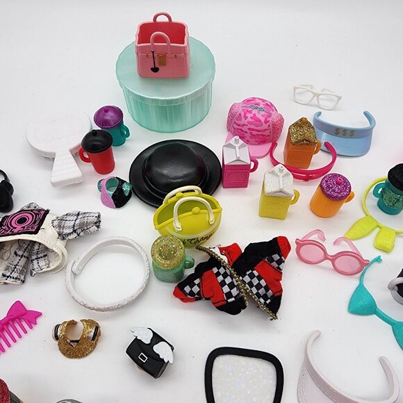 Lot of 66 Assorted LOL Surprise OMG Dolls Accessories Bags Bottles Clothes - Picture 3 of 8